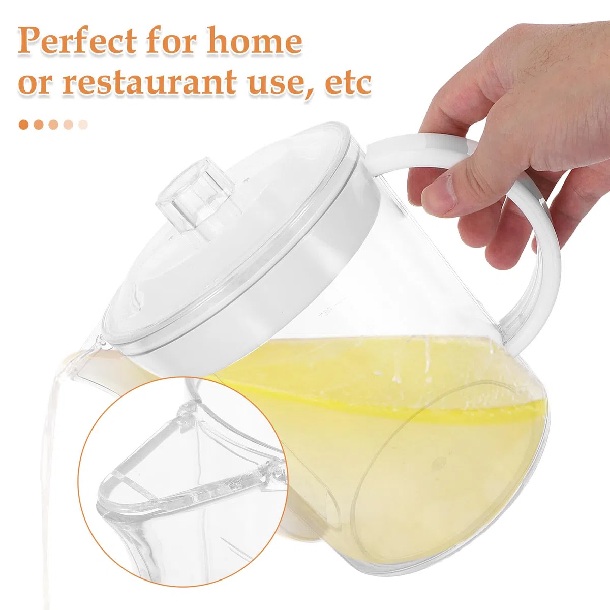 Fettabscheider Messbecher 1500 Ml mit Siebfilter Mikrowellengeeignet Weiß Küchenfettfänger für Haushalt und Restaurant