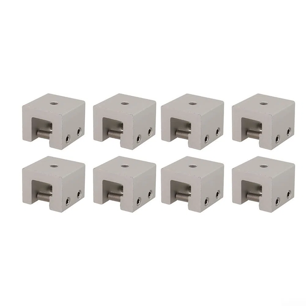 Stehfalzklemme, Dachfalzklemme aus Aluminium Blechfalzklemmen Montage Solar PV Befestigung Solarmodul Set für Stehfalzdach 41x33MM(8 Stück)