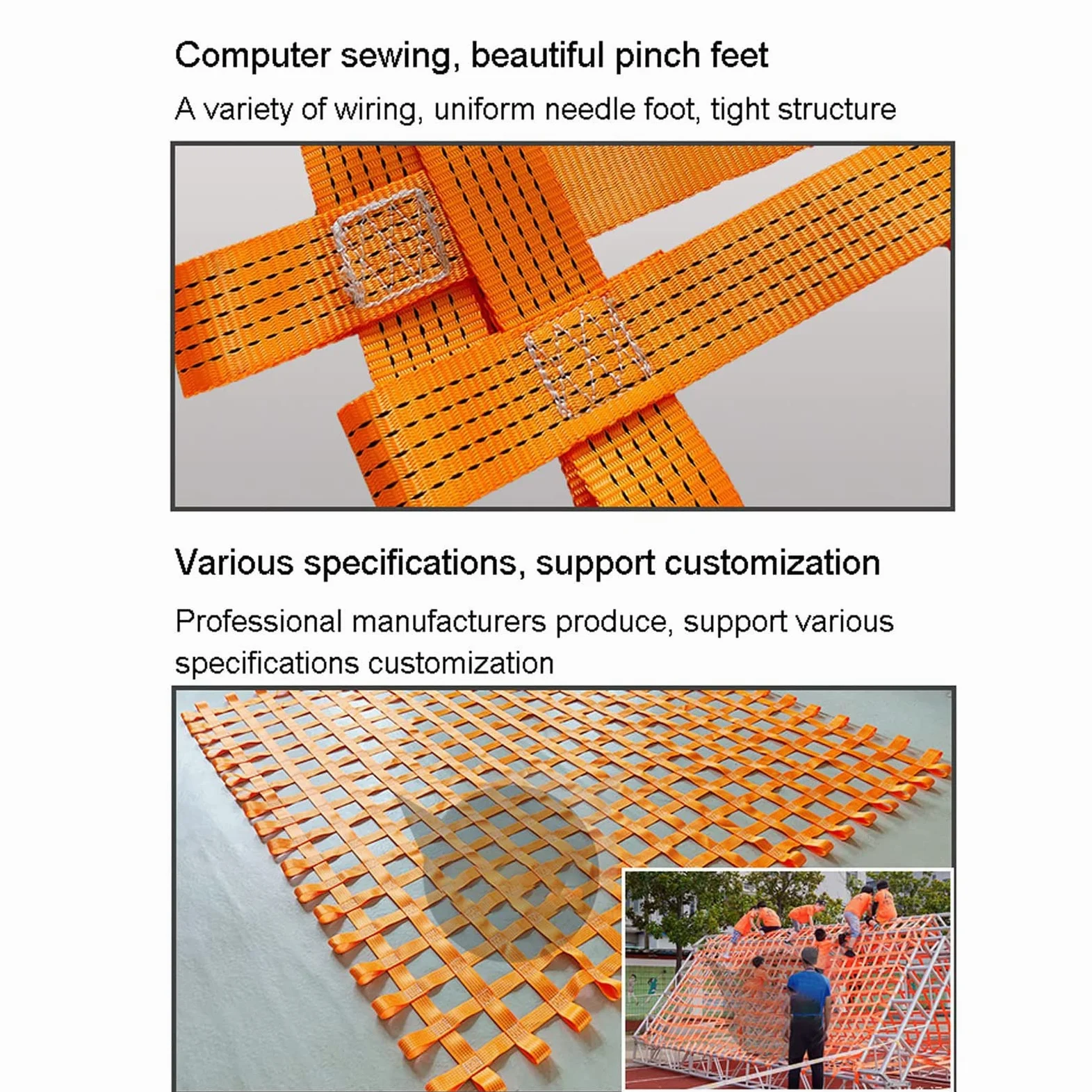 Elastisches Gepäcknetz für LKW und Paletten, reißfestes Polyester-Hebenetz für sichere Frachtumsetzung (2 x 200 x 20 x 3,5 t)