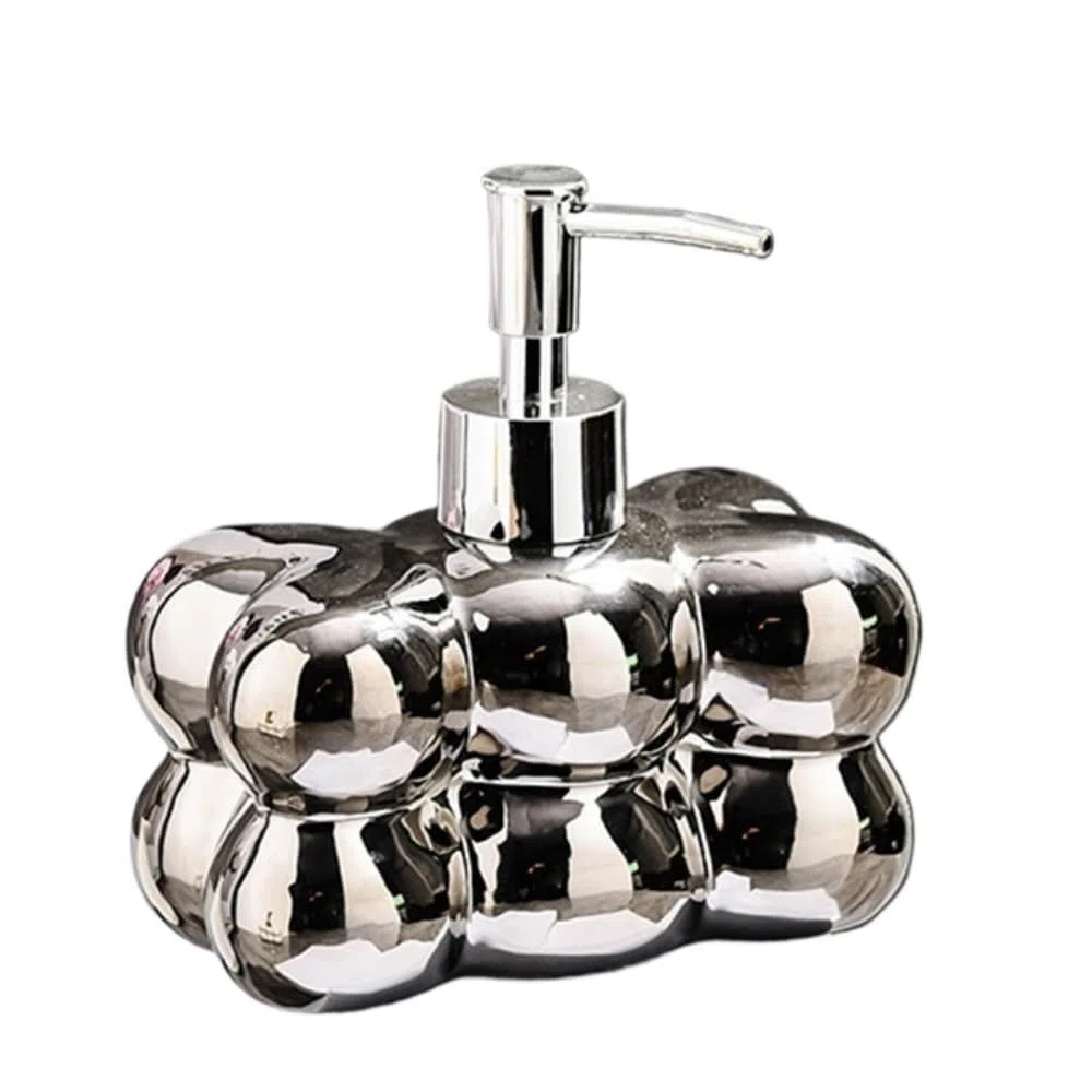 Lotionspender fürs Badezimmer Leichte Luxus-Händedesinfektionsflasche, Shampoo, Duschgel, Leere Flasche, Waschmittel, Lotion, kreative Spenderflasche, Pressflasche, Pumpfreier Flüssigseifenbehälter f