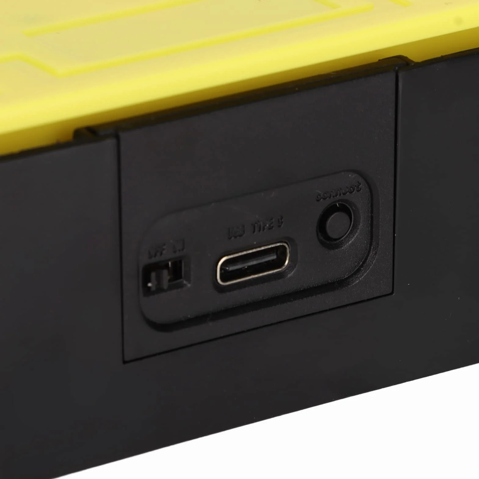 Zunate Kabelloser Fußpedalschalter, Bluetooth 2.4G USB Tri Mode Fußschalter Einzelner Fußschalter Programmierbare Computertastatur, Mechanischer Schalter Keyabord