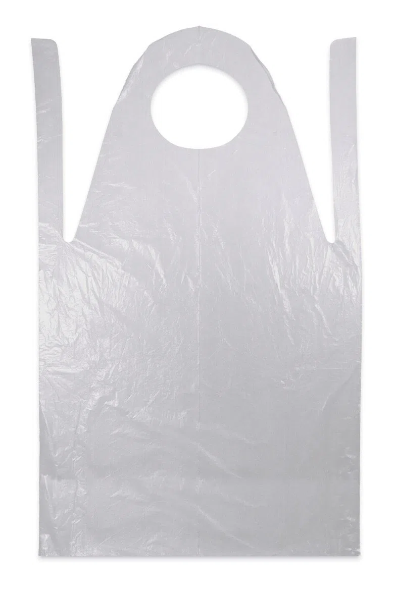 Medi-Inn PE-Schürzen weiß gehämmert in praktischer Spenderbox (80 x 140cm, 800 Stück)
