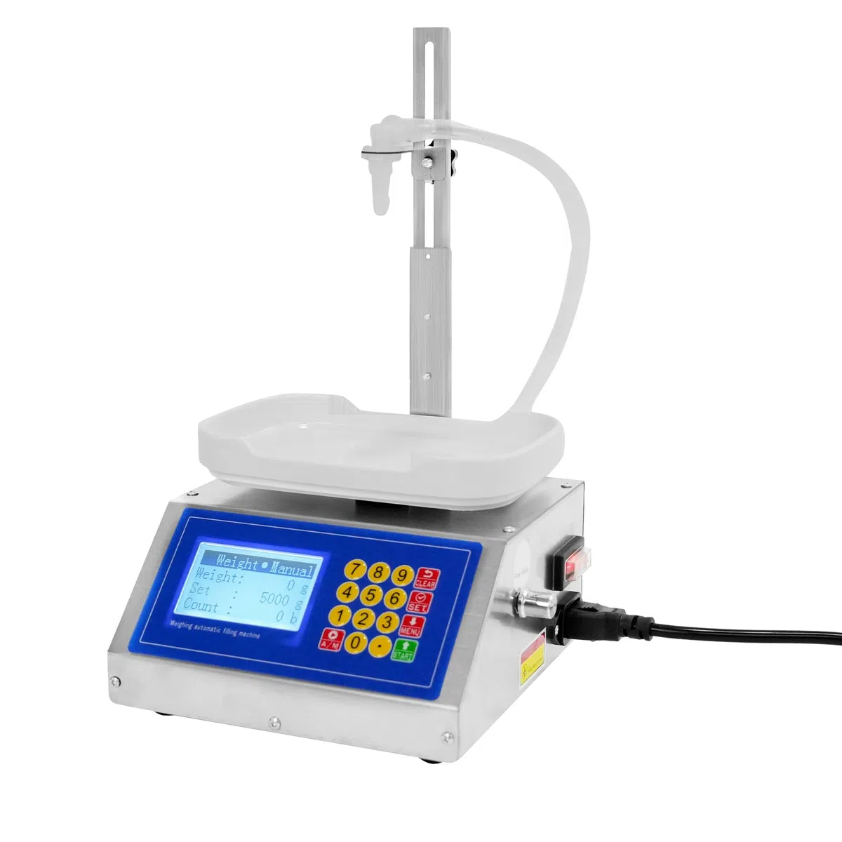 Quantitative Flüssigkeitsabfüllmaschine 30W Elektrische Abfüllanlage mit Membranpumpe, LCD Display, 8g-3kg Kapazität, für Getränke Spirituosen Sojasauce Essig Reagenzien