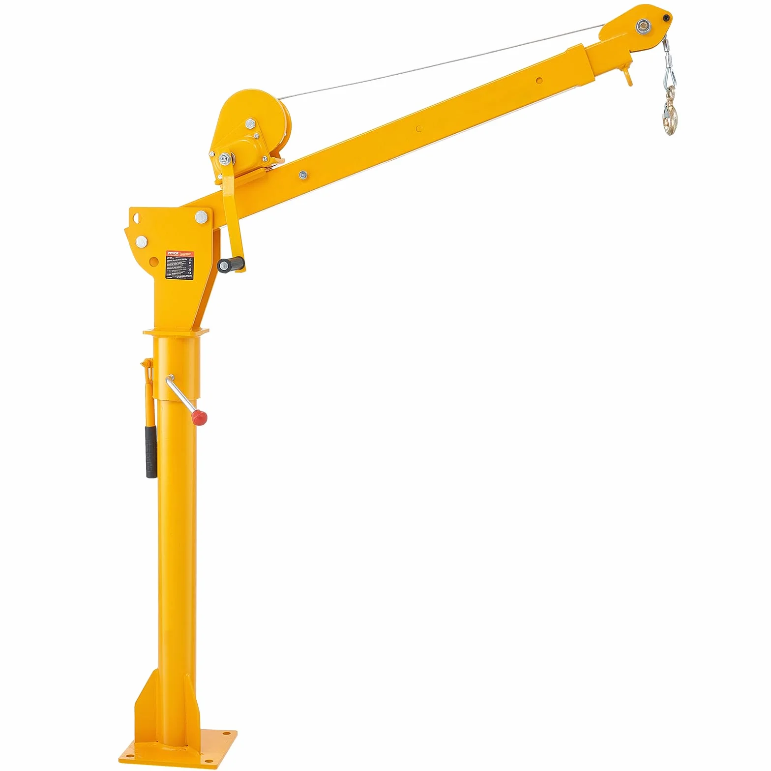 VEVOR Pick Up Kran, 499 kg Traglast, zusammenklappbarer LKW-Kran mit 499 kg Winde, Ladekran aus Stahl, Werkstattkran 360° schwenkbar, Hebekran zum Heben von Gütern auf der Baustelle, in der Fabrik