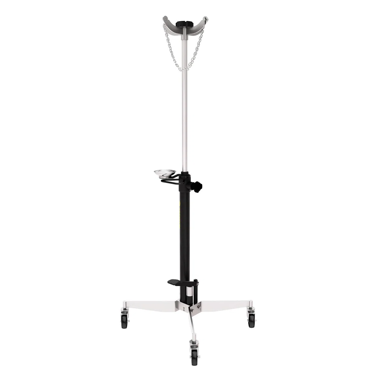 Rodcraft GHN1000 Getriebeheber mit 1000 kg Hubkapazität, Höhe 1,18 m bis max. 2 m, Fusspedal, Doppelkolben, Sicherheitsventil, automatisches langsames Absenken, Gewicht 48,1 kg