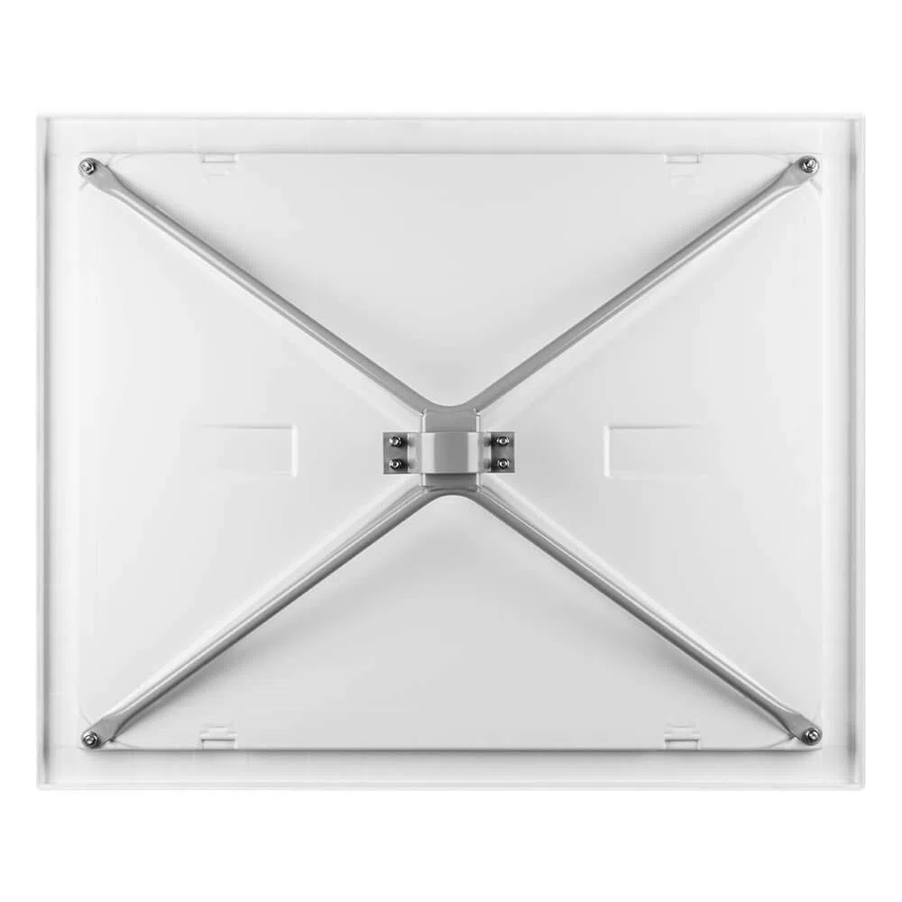 DIAMOND Verkehrsspiegel, SEKURIT-Sicherheitsglas, rot/weiß, 100 x 80 cm aus Stahl, Kunststoff, Glas, Art.-Nr. 41047 | Sicherheitsspiegel | Straßenspiegel