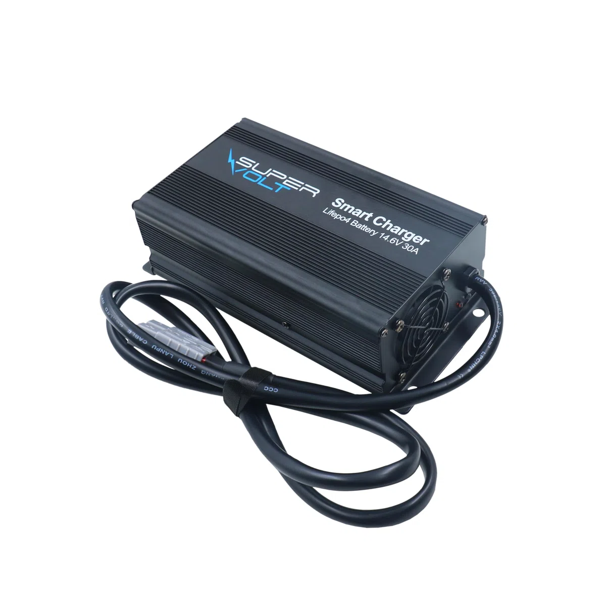 LiFePO4 Ladegerät 12V 30A | Schnelles Laden für Lithium Batterien | Plug & Play mit Anderson-Stecker & Schutzsystem | Inkl. 1,5 m AC & DC Kabel – für Wohnmobil, Boot & Solar