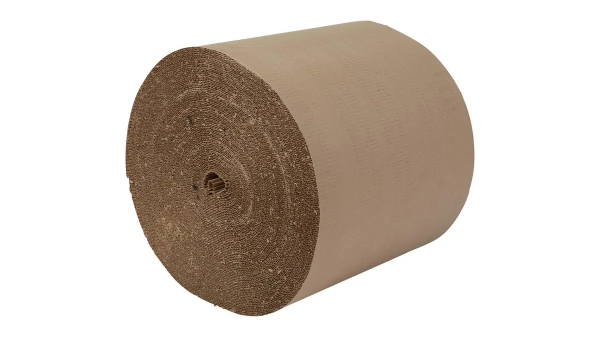 packster 4x Rollenwellpappe Wellpapprolle 50cm 70lfm Braun C-Welle Wellpappe Verpackungsmaterial für sicheren Versand & Lagerung
