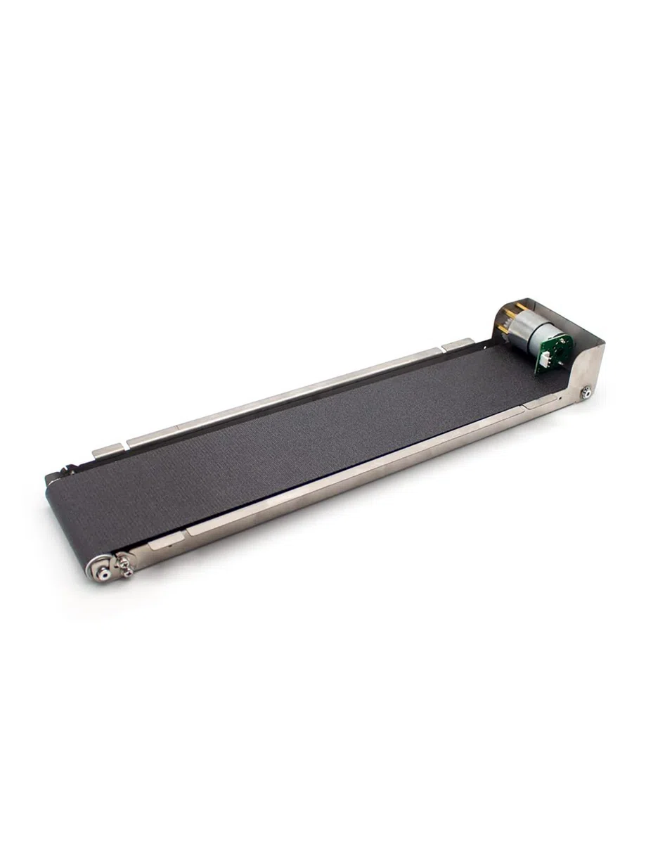 Generisch Mini-Förderband aus Edelstahl, 24 V, 460 mm, Mini-Förderband-Verkaufsautomat aus Edelstahl, mit automatischem Förderband for die Ladespur(Machine only)