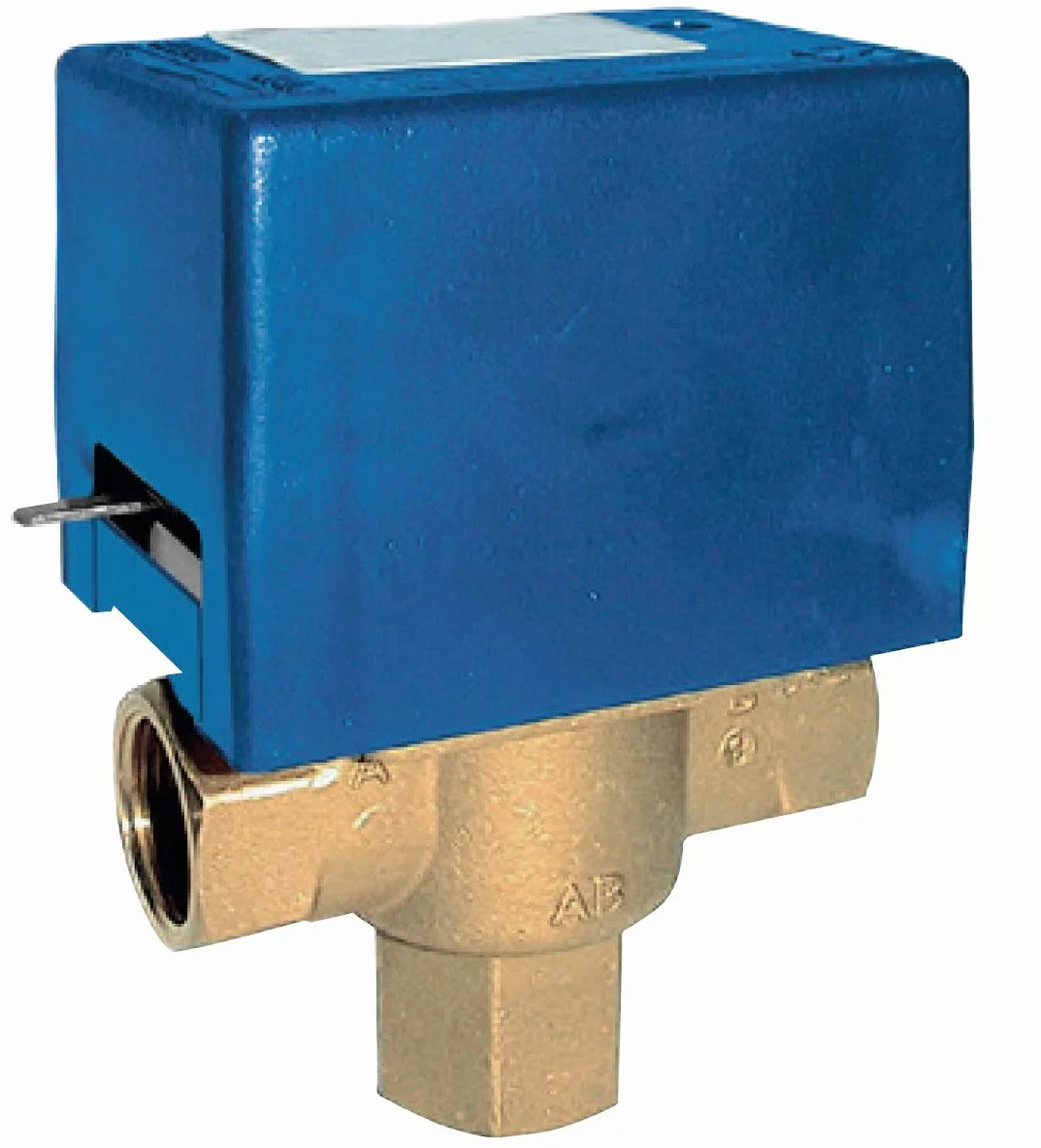 Mut Modell SF20 M1, 230 V Zonenventil mit Federrücksteller, 3-Wege-Umsteller, 230 V, Blau und Gelb