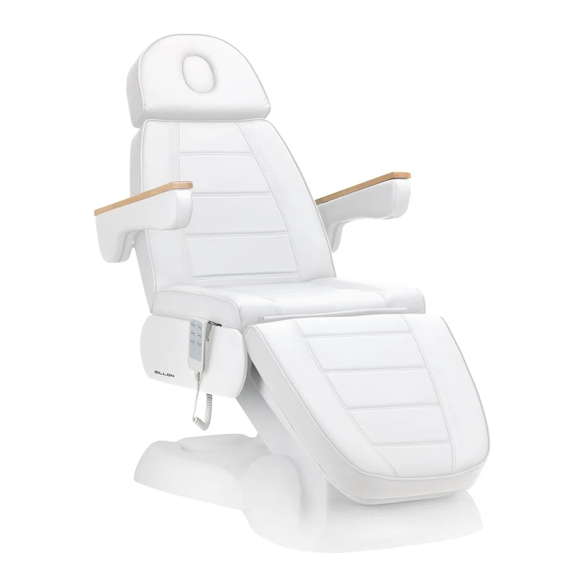 ACTIVESHOP Elektrische Kosmetikliege Kosmetikstuhl Behandlungsliege LUX 3 Weiss