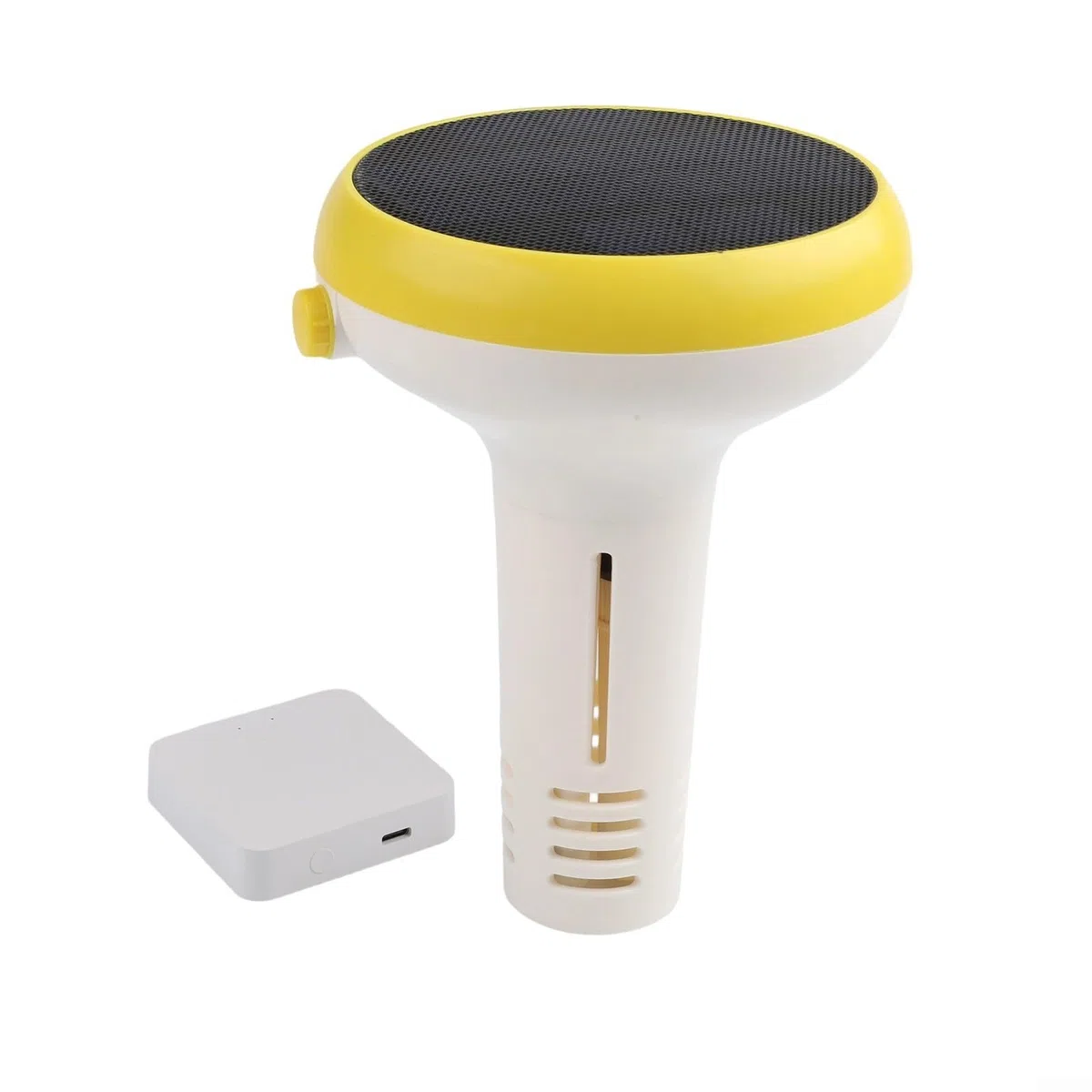Smart Pool Wassermonitor Wireless Solar Powered PH, ORP, Salzgehalt, Temperatur Tester, mit benutzerdefinierten Warnungen, Echtzeitdaten & mobiler App für effektive Poolwartung