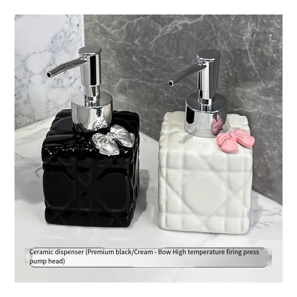 Badezimmer-Seifenspender Drücken Sie die Händedesinfektionsflasche. Badezimmer-Shampoo-Duschgel. Waschmittel-Spenderflasche. Leere Hotelflasche Badezimmerspender(White)