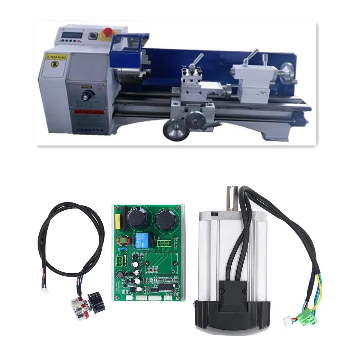 Bürstenloser Gleichstrom-Drehmaschinenmotorsatz, Stabiler Antrieb, Geräuscharm, 1000 W, 4500 U/min, Kompatibel mit MX210-, WM210- und 210x800-Drehmaschinen, Einfaches Design,