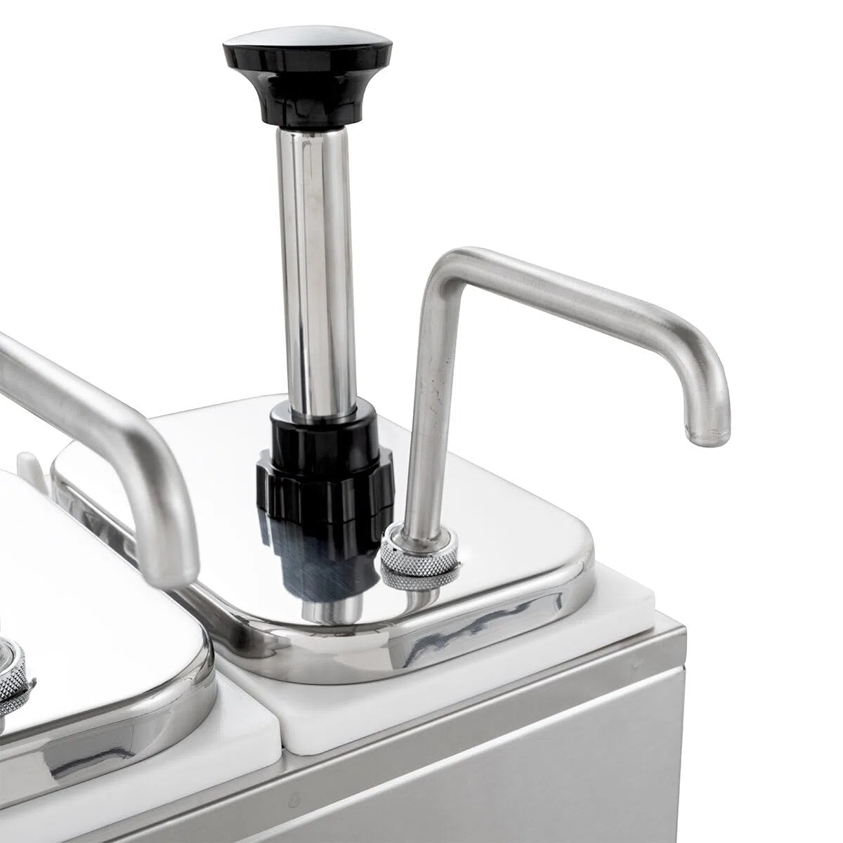 GastroHero Saucenspender 3x 3 Liter – Edelstahl Dosierpumpen & PP-Behälter für Ketchup, Mayonnaise, Dressings & Saucen – robust & hygienisch für Gastronomie, Imbiss & Catering