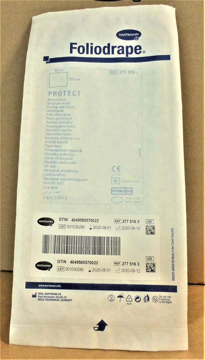 Hartmann Foliodrape Protect Champ Op Einweg-Untersuchungslaken, 37 x 45 cm, 125 Stück