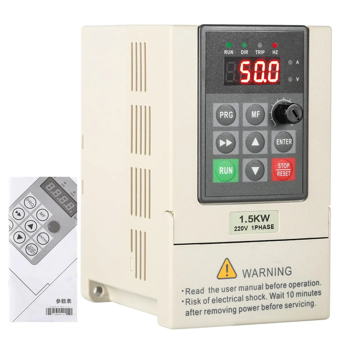Frequenzumrichter 220V 1.5kW,Mini VFD Inverter,Frequenzumrichter,CNC-Frequenzumrichter Dreiphasig Frequenzumrichter VFD-Wechselrichter,Motordrehzahlregler 1500W