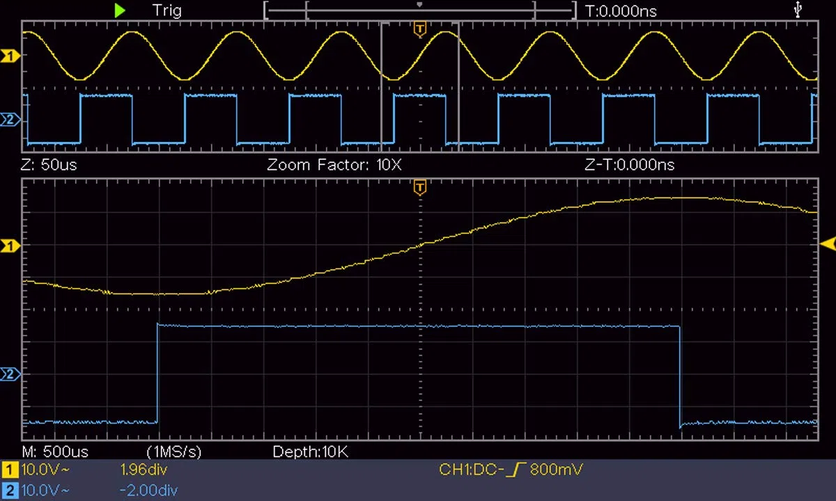 PeakTech P 1335 20 MHz 2-Kanal Digital-Speicher-Oszilloskop mit USB-Schnittstelle, 15 W, 240 V