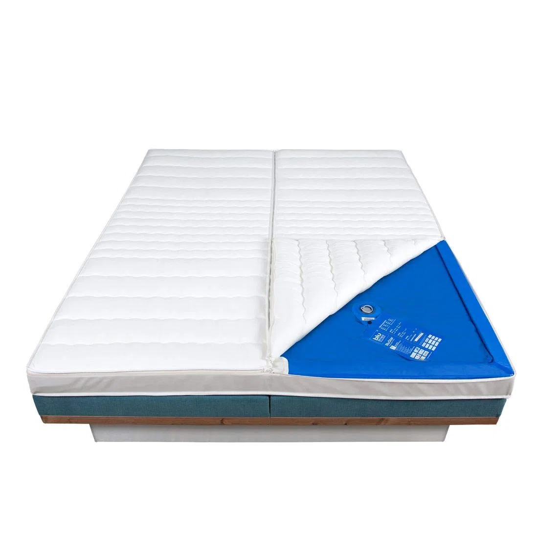 Wasserbettbezug Nicky-Elasthan für Ihr Wasserbett | Bezugsdeckel in verschiedenen Größen, Größe:180x220