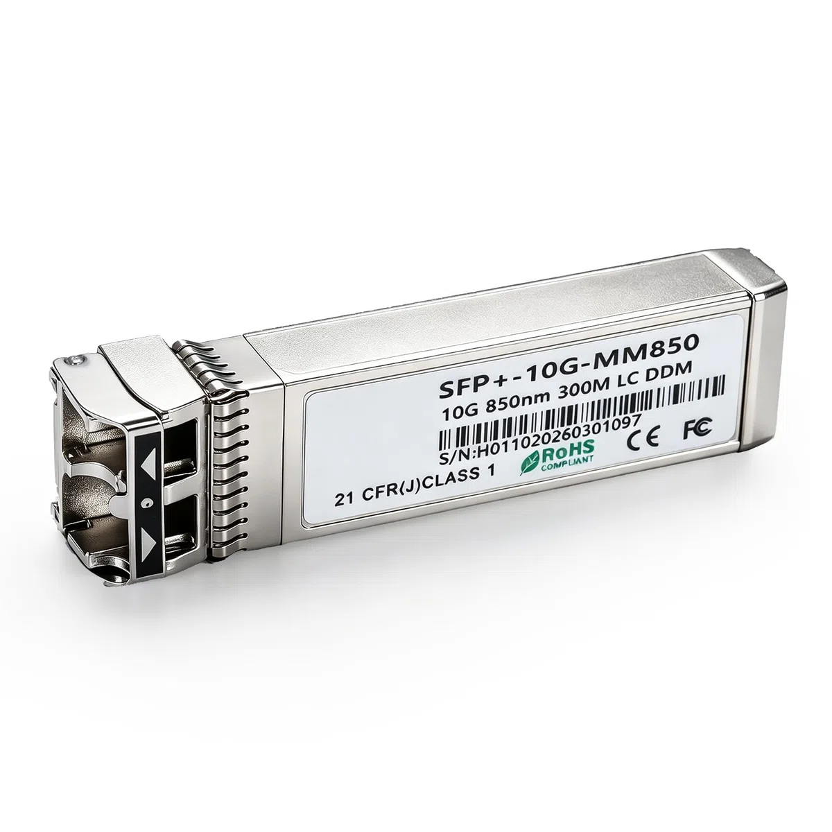 10Gb SFP+ SR Multimode Modul, 10GBase-SR LC Transceiver mit Maxim Chip, 850nm, bis zu 300m, Kompatibel für Cisco SFP-10GSR,Meraki, Mikrotik S+85DLC03D, Ubiquiti UniFi, Netgear, Zyxel, D-Link, TP-Link