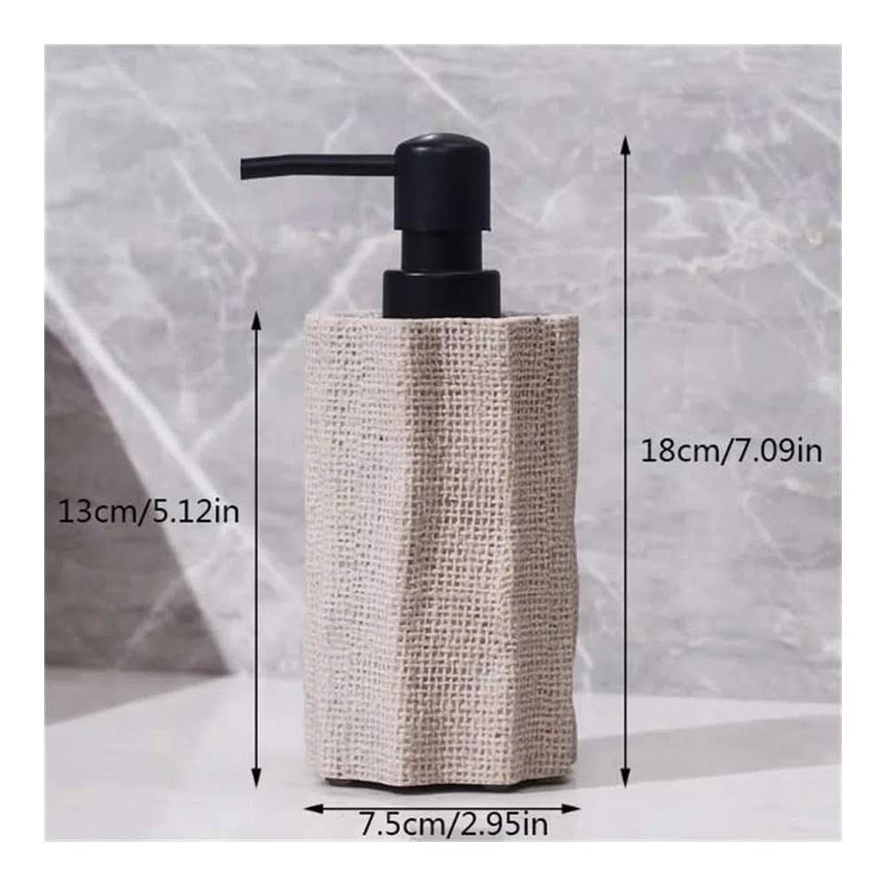 SoapDispenser 400 ml Haushaltsseifenspender für Küche und Bad zur Abgabe von Waschmittel, Handseife, Duschgel mit Pumpe, Seifenablage