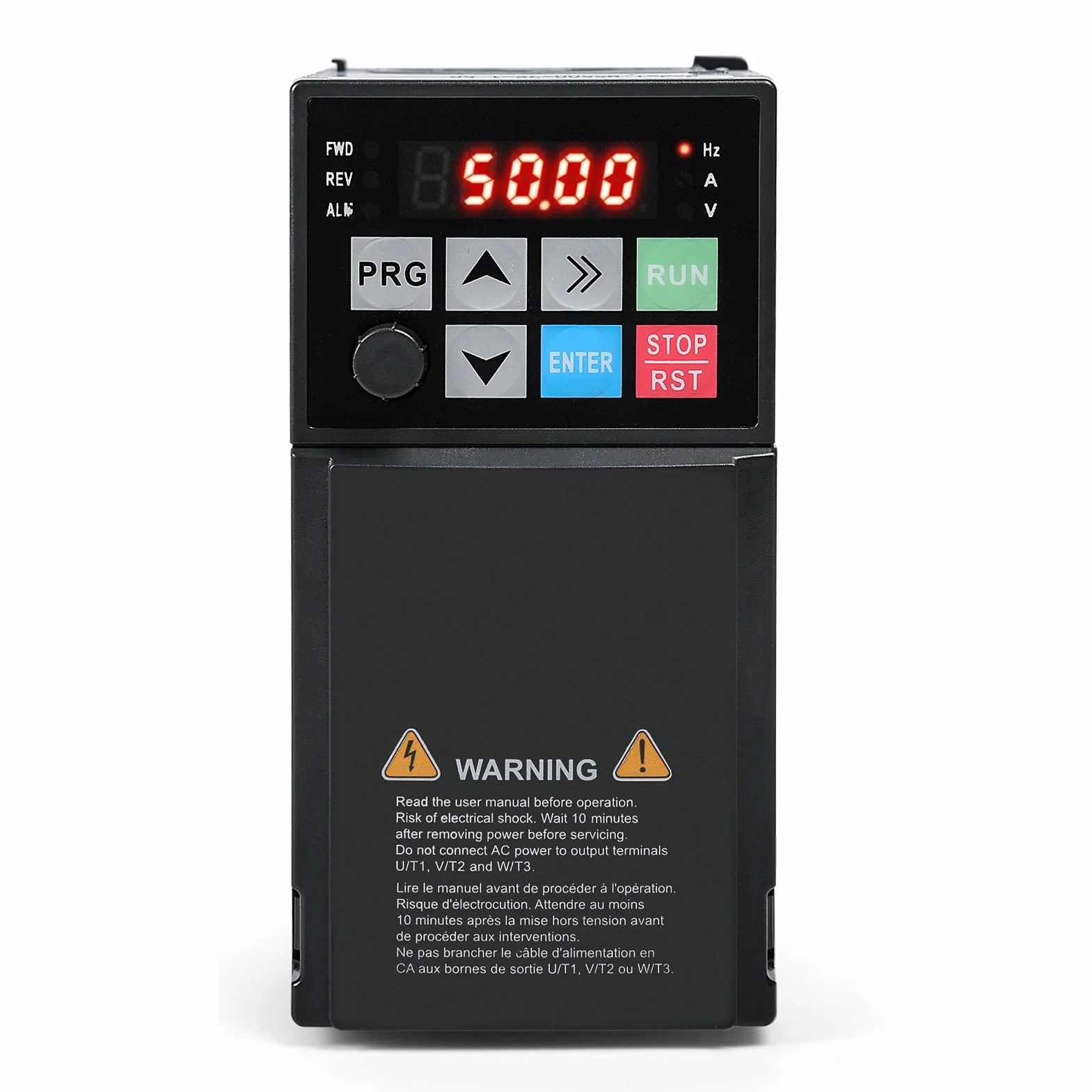 DEWIN Frequenzumrichter, VFD Frequenzumrichter Motordrehzahlregler 230 V Einphasiger Eingang Dreiphasiger Ausgang 2,2kW