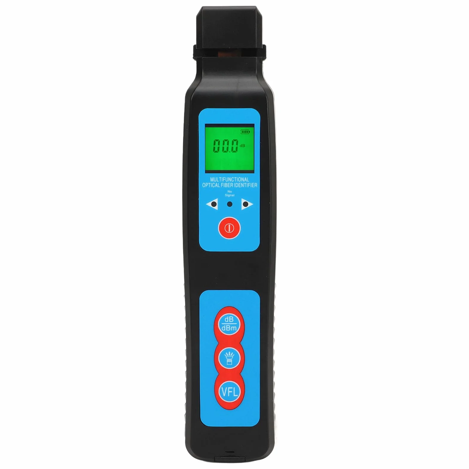 Fockety Live Fiber Identifier mit VFL und Leistungsmesser, 800-1700nm Rotlichtquelle 10km Reichweite 270Hz 1KHz 2KHz Glasfasertester, Glasfaserdetektor Fiber Traffic Identifier
