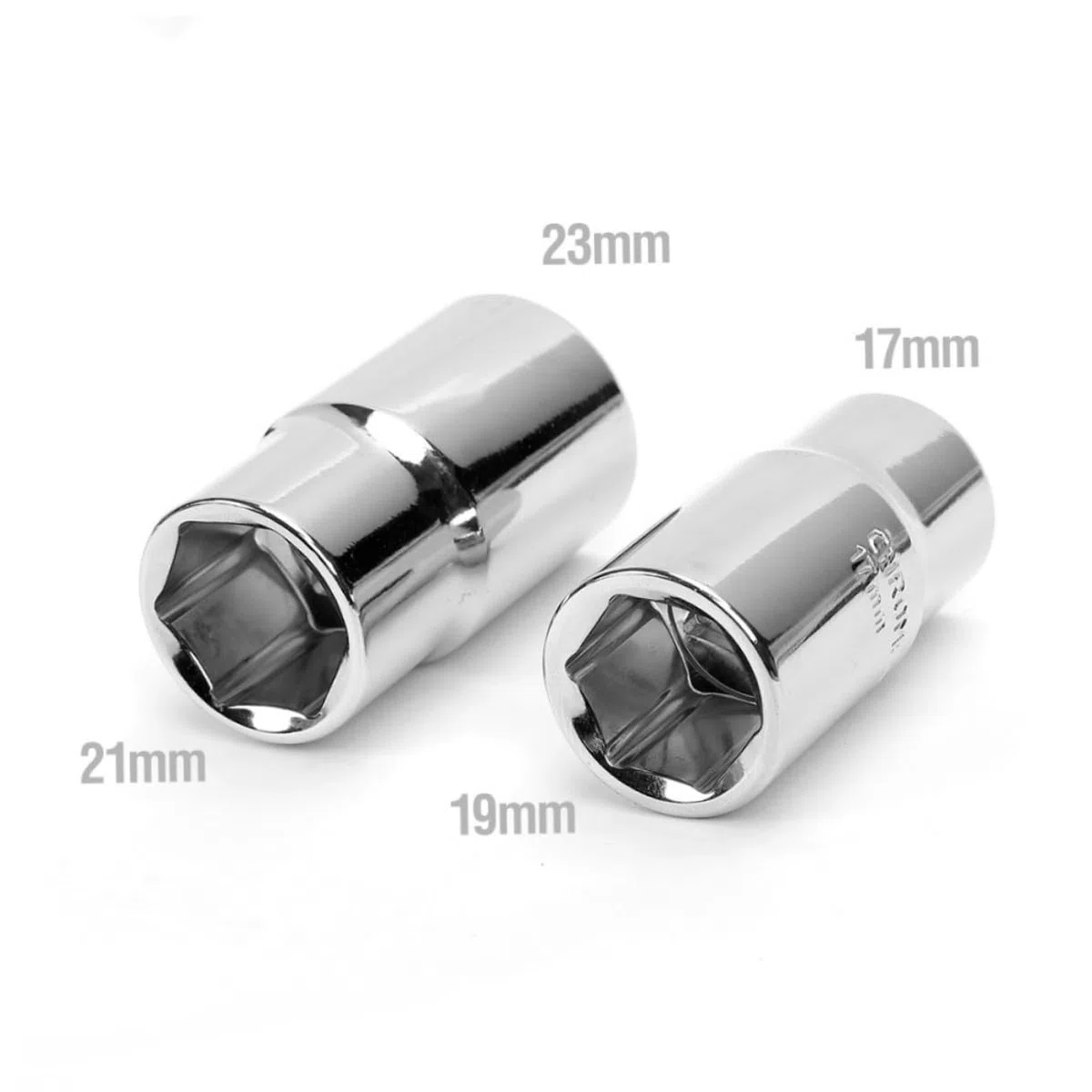 Veemoon Teleskop Radmutternschlüssel Ausziehbar 17/19mm und 21/23 Mm | Vanadiumstahl, Silber, Präzise Verarbeitung, zum Lösen und Anziehen von Radmuttern
