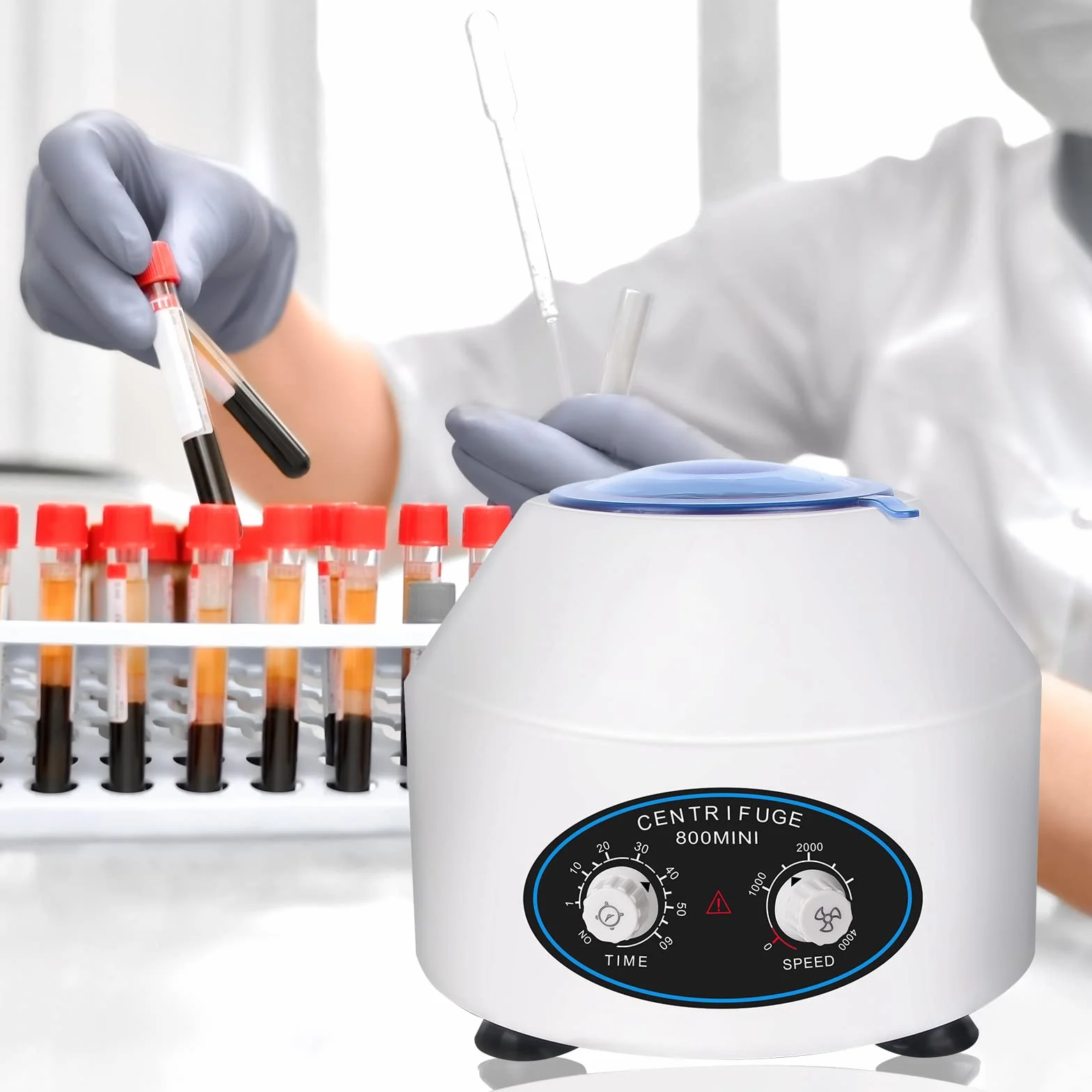 800mini 6x10ml PRP-Zentrifuge, Tischzentrifuge mit 1795xg, 4000rpm, 60min Timing Laborzentrifuge
