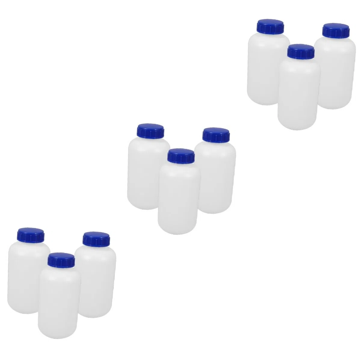ABOOFAN 3 Sätze Verdickte Versiegelte Plastikflasche Wieder Auffüllbar Probenbehälter Flüssig Chemie -reagenzienflasche Klare Reagenzflasche Außenhülle Der Flasche Aus Hdpe 3 Stück * 3
