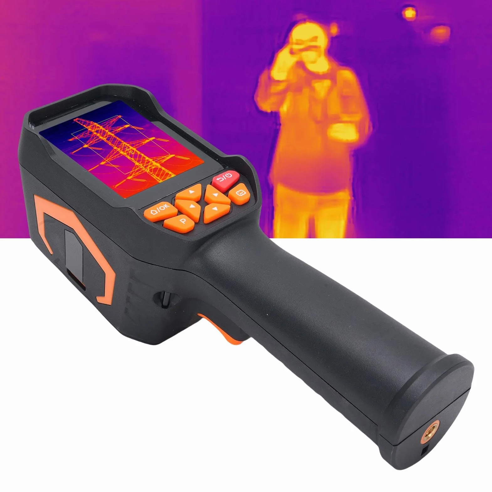 Sxhlseller 180x240 IR Auflösung Wärme Imagerkamera, -20℃ to 550℃ Hohe Genauigkeit, Handheld Infrarotkamera mit 4 GB Speicher und 8H -Batterie Für Fotovideo, Industrielle Elektrische