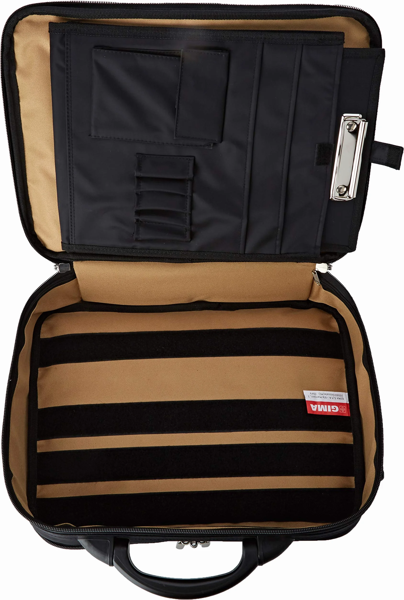 Gima - Leere Arzttasche Professional für Ärzte und medizinisches Personal, Instrumenten- und Medikamentenhalter, Innen Polyester und Außen Nylon, Schultergurt, Griff und Rucksack, Maße 42x35x15 cm
