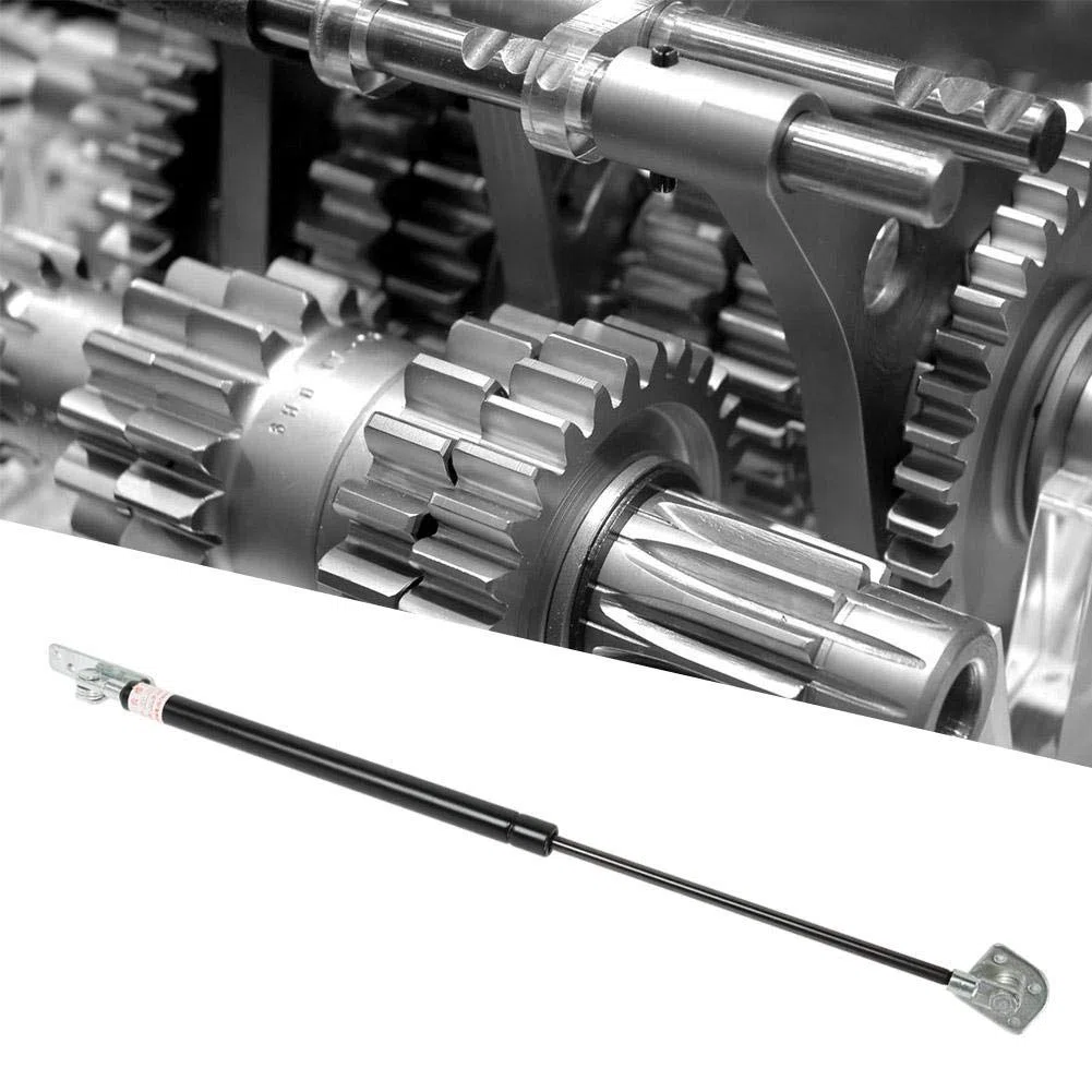 Hydraulische Gasfeder, 500 mm Achsabstand 200 mm Hub 100 N Druckgasdruckfeder für Gerätedeckel, Snackauto Klapptür, Werbeleiste, Lichtbox(#3)