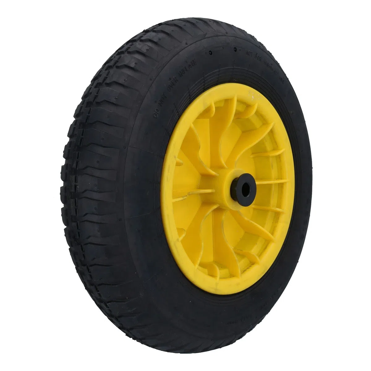 Schubkarrenrad, 35,6 cm, maximale Belastung 160 kg, 25,4 mm oder 13 mm Bohrung, 4 Stück