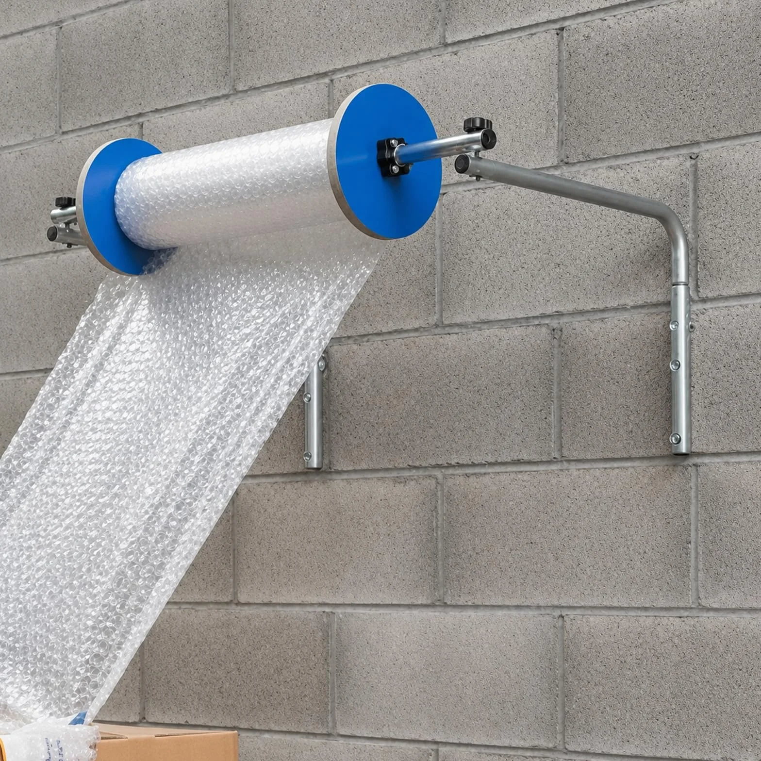 TYH Rollenspender Für Luftpolsterfolie, Wandhalterung Für Luftpolsterfolie, Aus Verdicktem, Kaltgewalztem Industriestahl, Verschiedene Größen Erhältlich, Einfache Montage, 120CM
