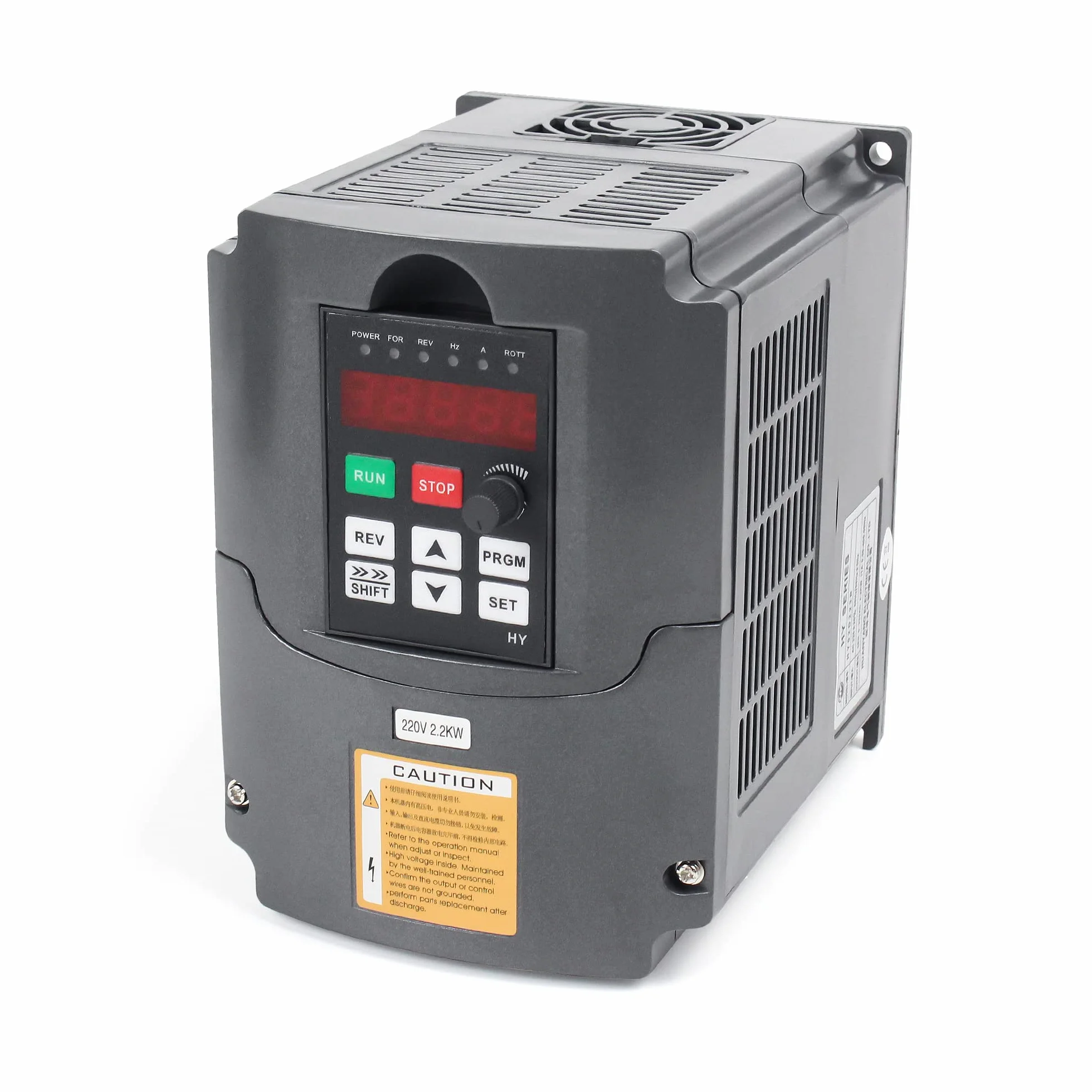 RATTMMOTOR Frequenzumrichter,2.2KW 220V Automatisierung Umrichter VFD,1-/3-Phasen-Eingang auf 3-Phasen-Ausgang Variable Frequency Driver Inverter mit 2m Verlängerungskabel