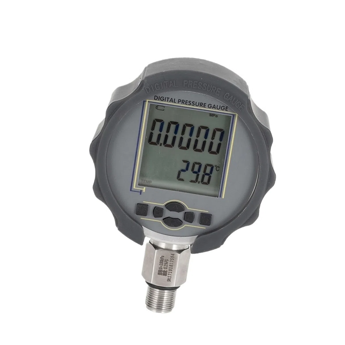 Digitales Manometer, Genauigkeit 0,1 Manometer aus Edelstahl(0-25Mpa)