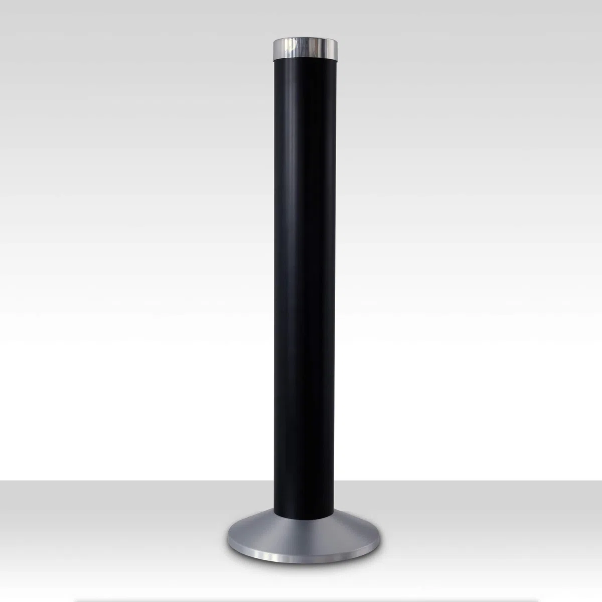 Aschenbecher Säule 81x25 cm, schwarz, Marke Szagato, Marke Szagato Made in Germany (Industrie Standaschenbecher modern Design Aschenbecher groß stehend aus ALU für innen und außen outdoor)