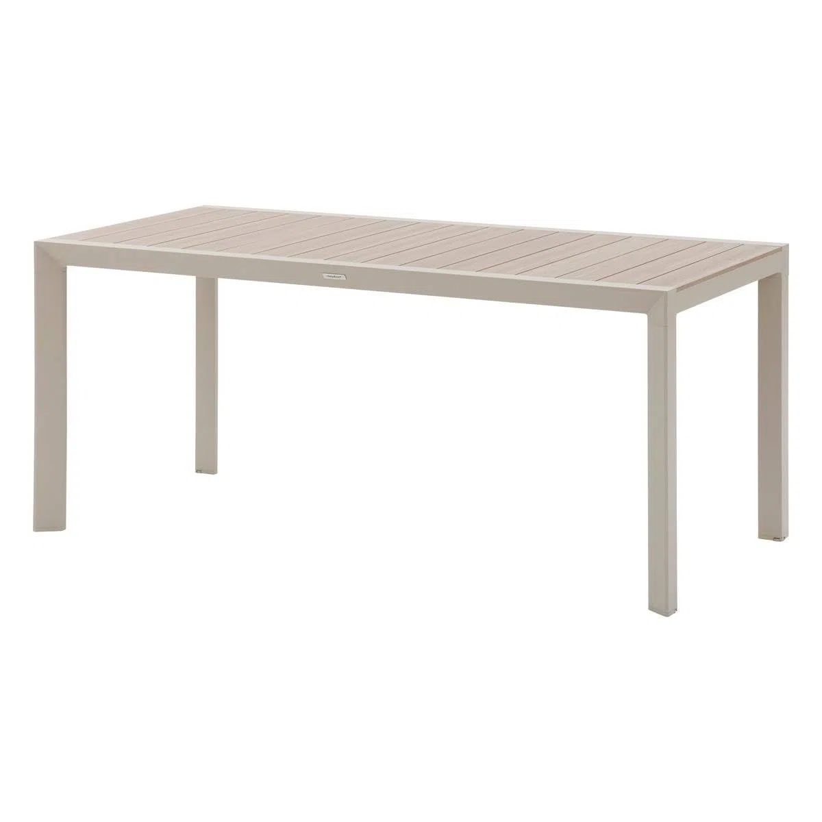 Hespéride - Gartentisch Evasion holzoptik leinen & ton 6 plätze Lates aus Aluminium