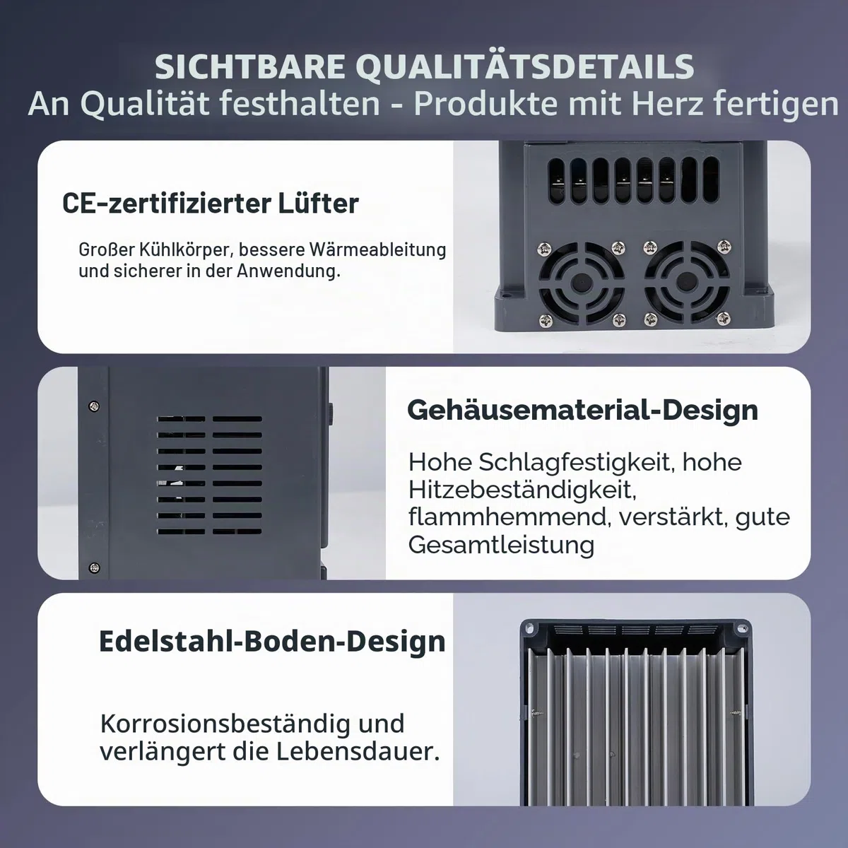 Jadeshay Frequenzumrichter 2,2 kW VFD Drehzahlregler 1 Phasen 220V Eingang 3 Phasen 380VAusgang AC220V Wechselrichter Motordrehzahlregler für Motor