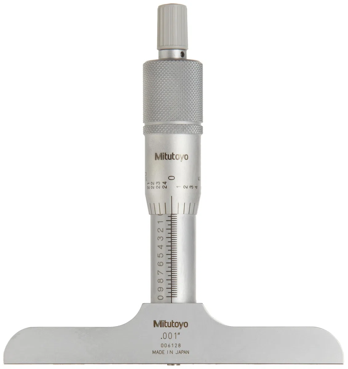 Mitutoyo 128-105 Tiefenmessschraube, 0-1 Zoll