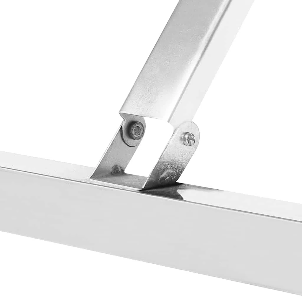 vidaXL Küchentisch Klappbar Gastronomie Gastro Tisch Arbeitstisch Klapptisch Edelstahltisch für Restaurant Kantine 100x60x80cm Edelstahl