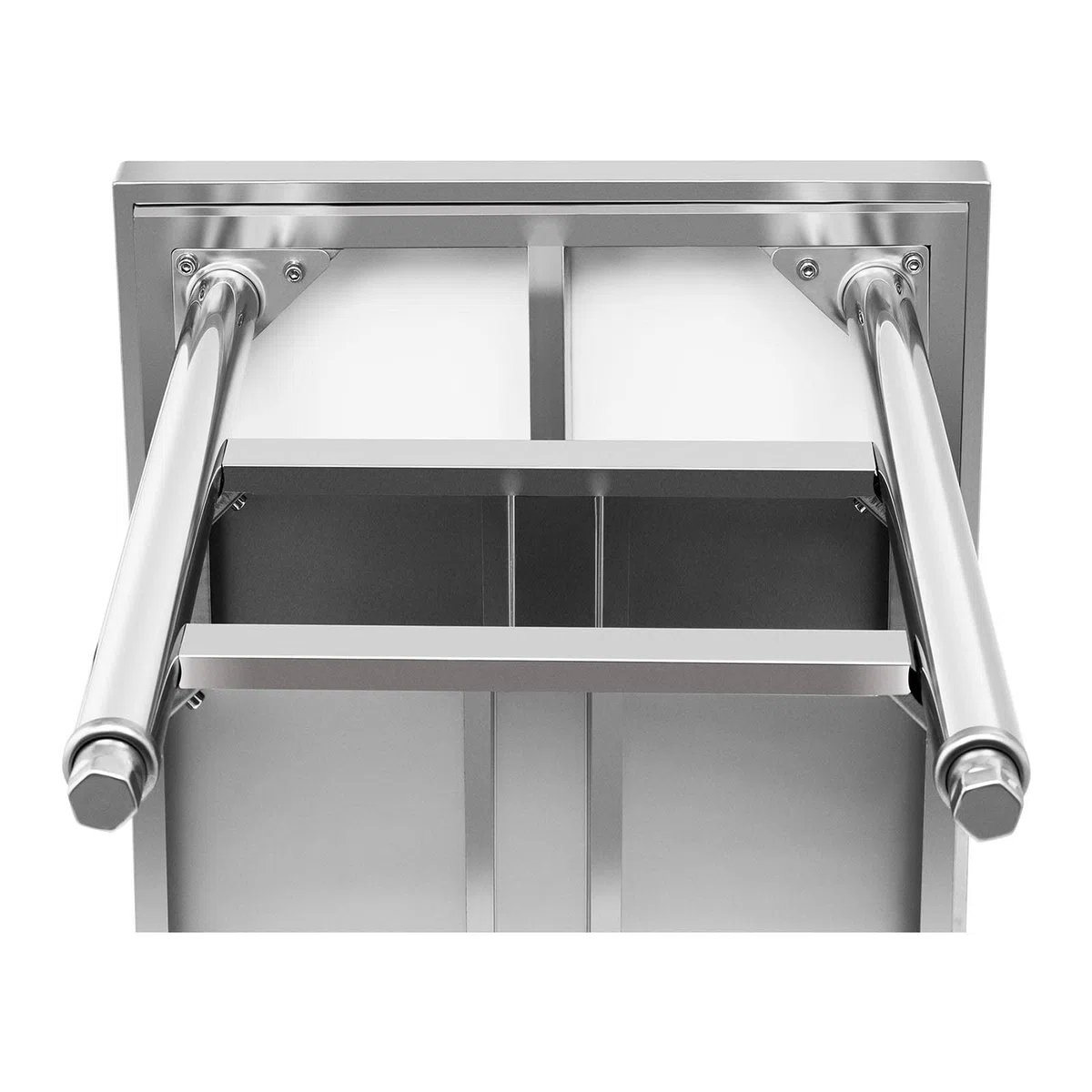 Royal Catering Edelstahltisch 120 x 60 cm bis zu 500 kg Traglast 3 Ebenen Arbeitstisch Edelstahl Gastro Tisch