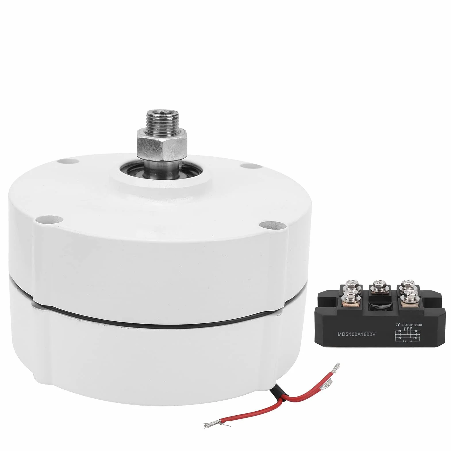 400W Permanentmagnet-Generator Windrad 550r/min 3phasig Wechselstrom Aluminiumlegierung Elektromotor für Industriebedarf (Mit Gleichrichter 12V)
