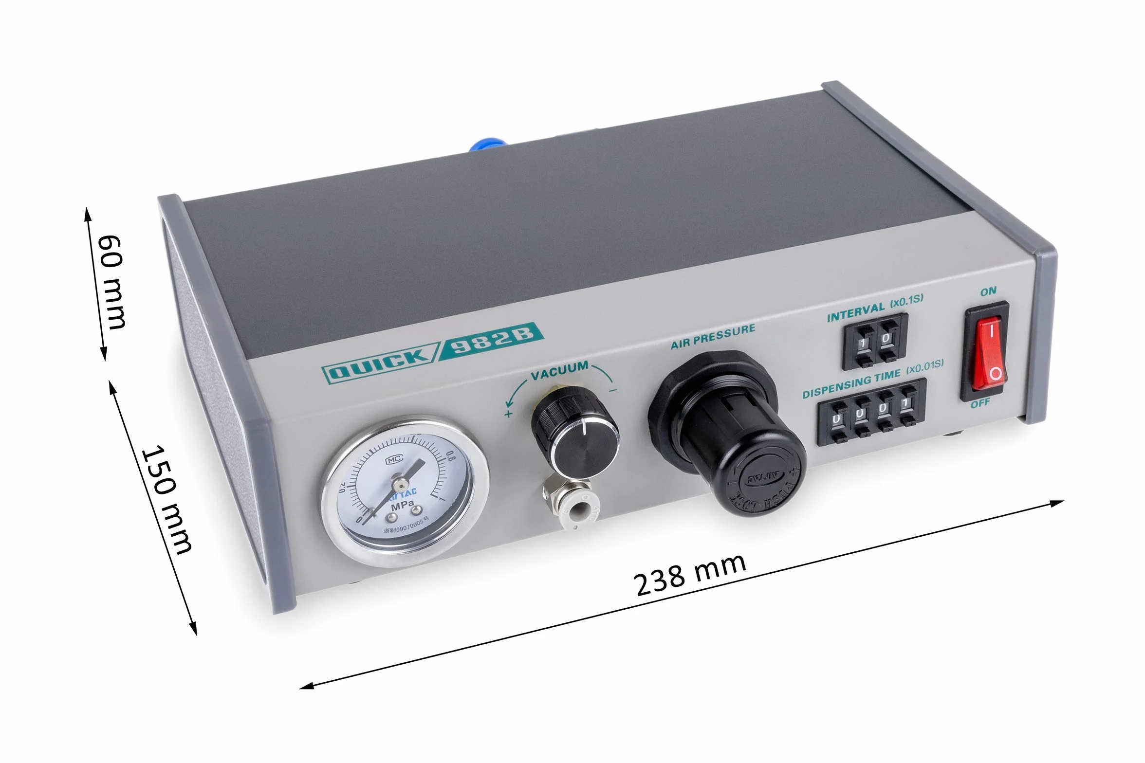 QUICK QU982B Hand-Dispenser für industriellen Einsatz komplettes Starter-KIT mit 10cc & 30cc Kartuschen