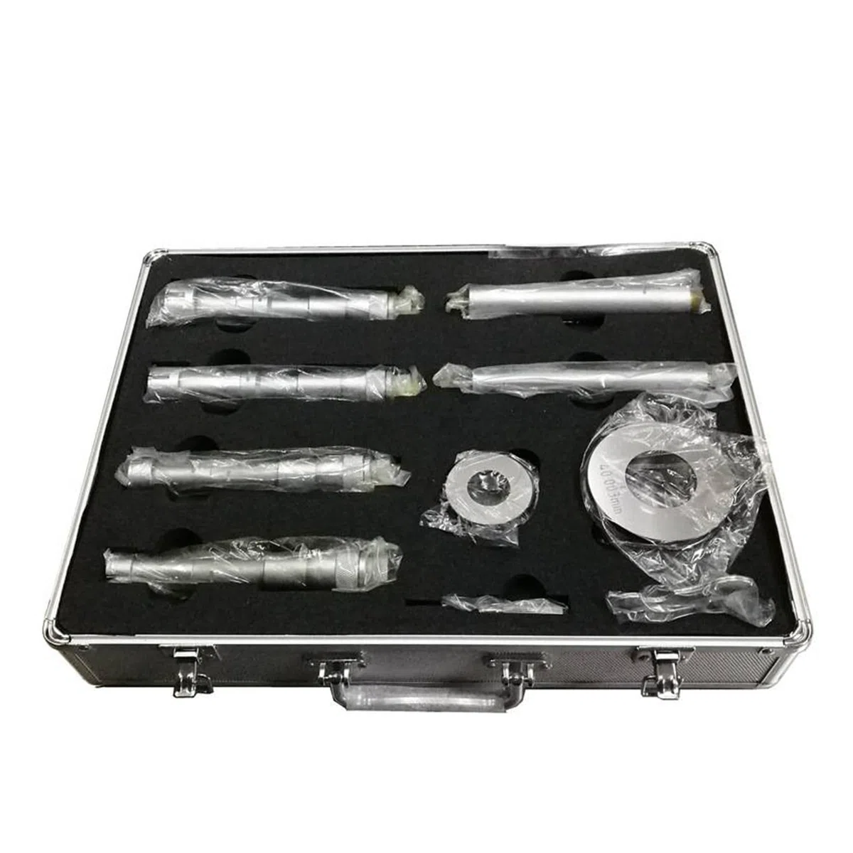 Dreipunkt-Innendurchmesser-Mikrometer Dreipunkt-Innenmessschrauben-Set, 12–20 mm, 20–50 mm, 50–100 mm, mit Einstellringen und Verlängerungsstange (Color : 50-100mm 0.005mm)