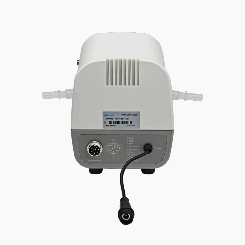 Kamoer DIP1500 Peristaltikpumpe, 24 V, 1500 ml/min, intelligenter hoher Durchfluss, variable Geschwindigkeit, 0,1-400 U/min, Flüssigkeitsdosierpumpe, 3 Rotoren, LED-Display, RS485, 7,9 mm x 11,1 mm