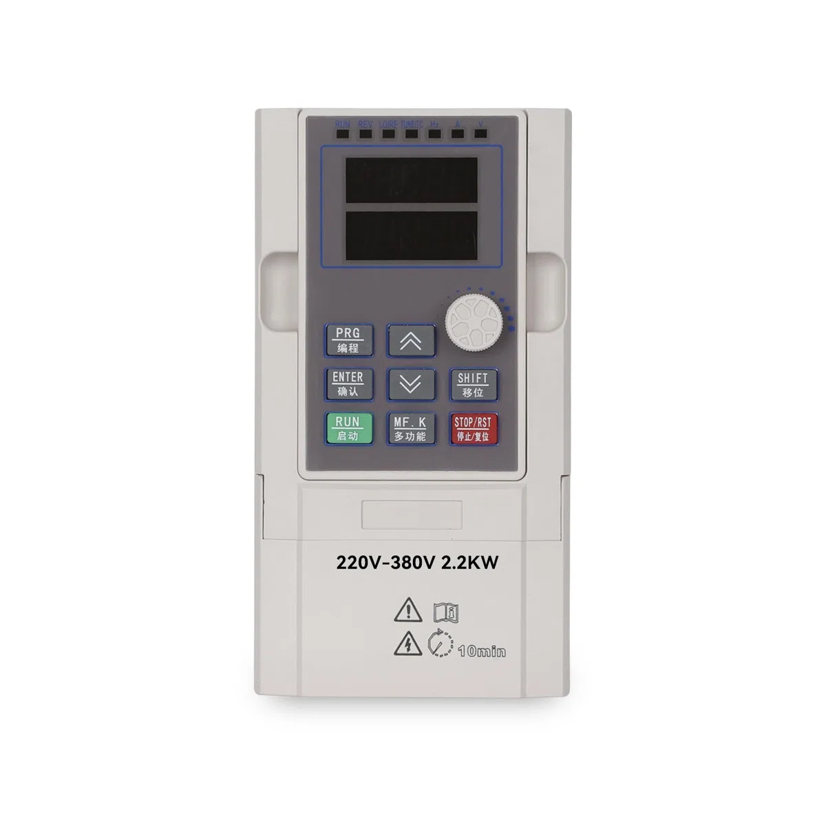 MOLLOM VFD 2,2kW 3HP 5,1A 220V Single oder Three Phase Input zu 380V Three Phase Output 0-3000Hz Frequenzregler, Variable Frequency Driver für Drehzahls-Kontrolle des CNC-Motors