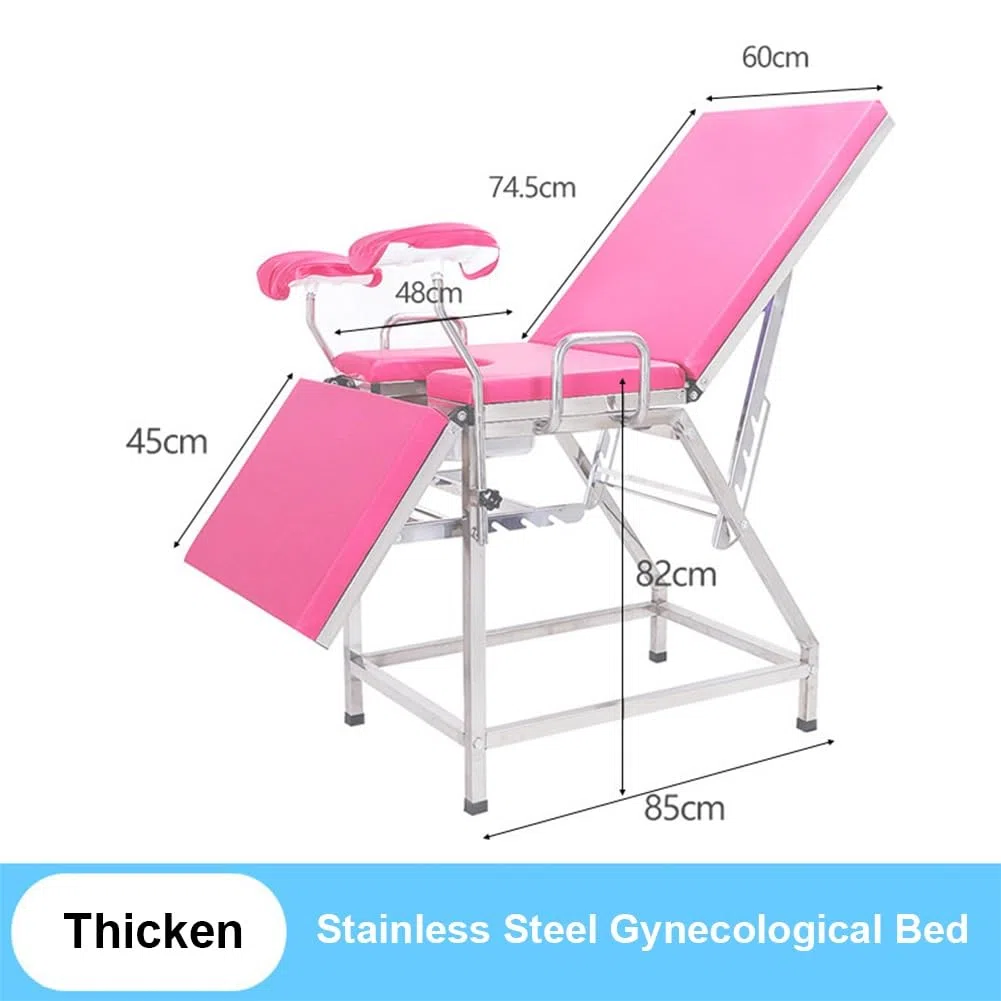 Klappbares tragbares gynäkologisches Untersuchungsbett. Gynäkologischer Chirurgie-Entbindungstisch. Gynäkologischer Chirurgie-Entbindungstisch. Medizinischer gynäkologischer Bett-Untersuchungsstuhl