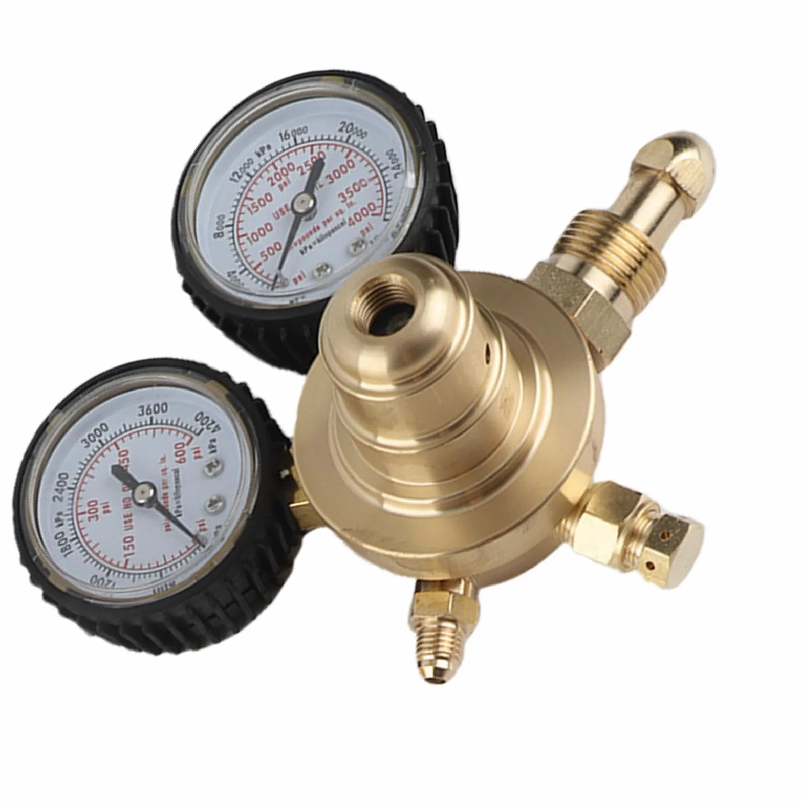 Stickstoff Manometer 0–600/0–4000 Psi Stickstoffregler mit 200cm Schlauch CGA580 Messgerät